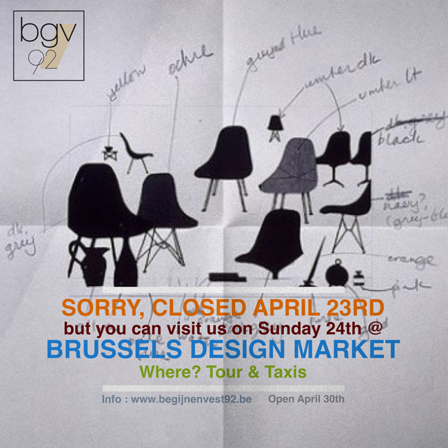 We’re on location this weekend @ Brussels Design Market / Tour&Taxis